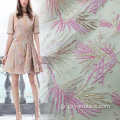 Ροζ εκτύπωσης δεμένη ύφασμα Jacquard για φόρεμα